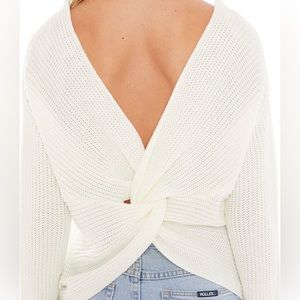 Love Tree | Reversible Cream Sweater L